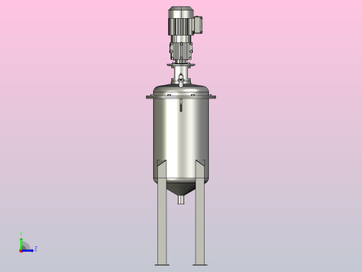 立式搅拌罐左视缩略图