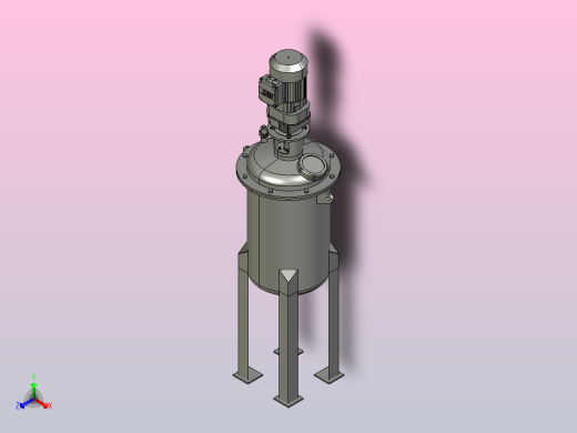立式搅拌罐正等轴测缩略图