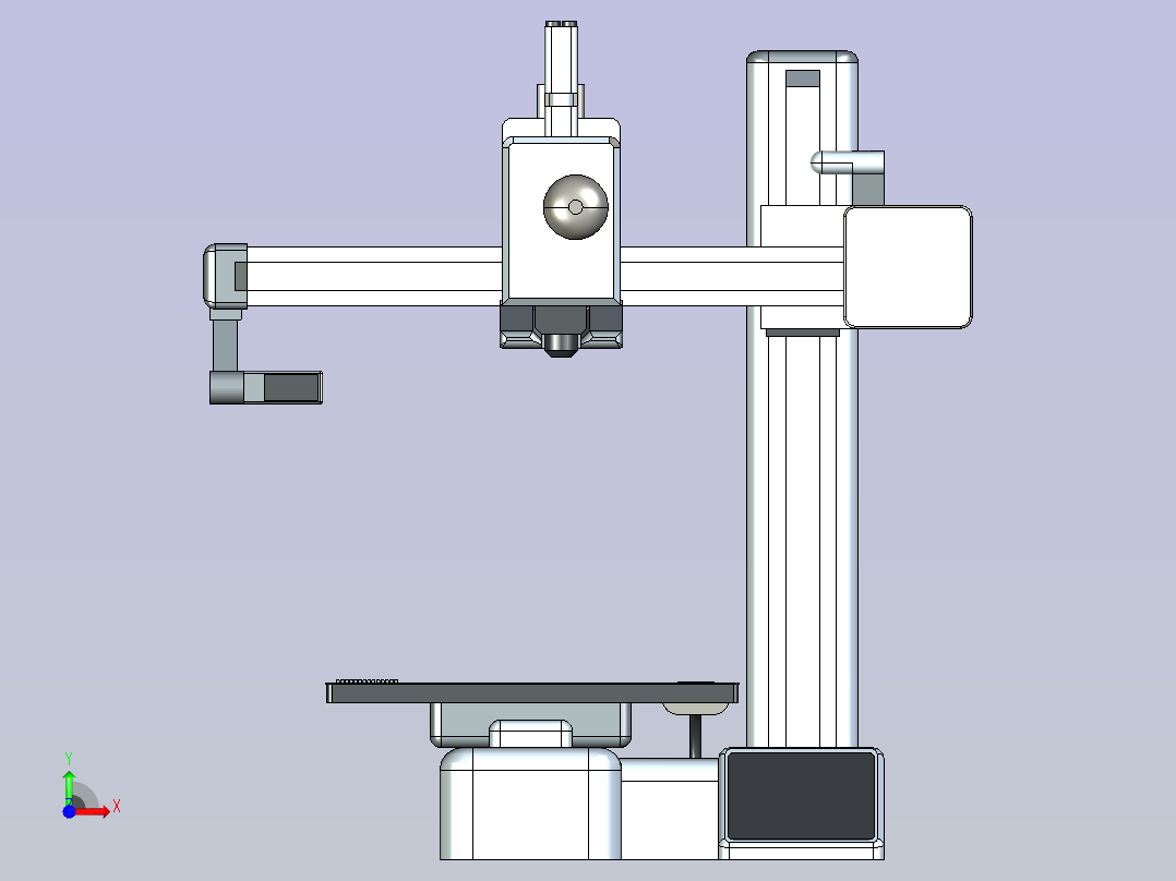 激光打标机   UG STEP前视图