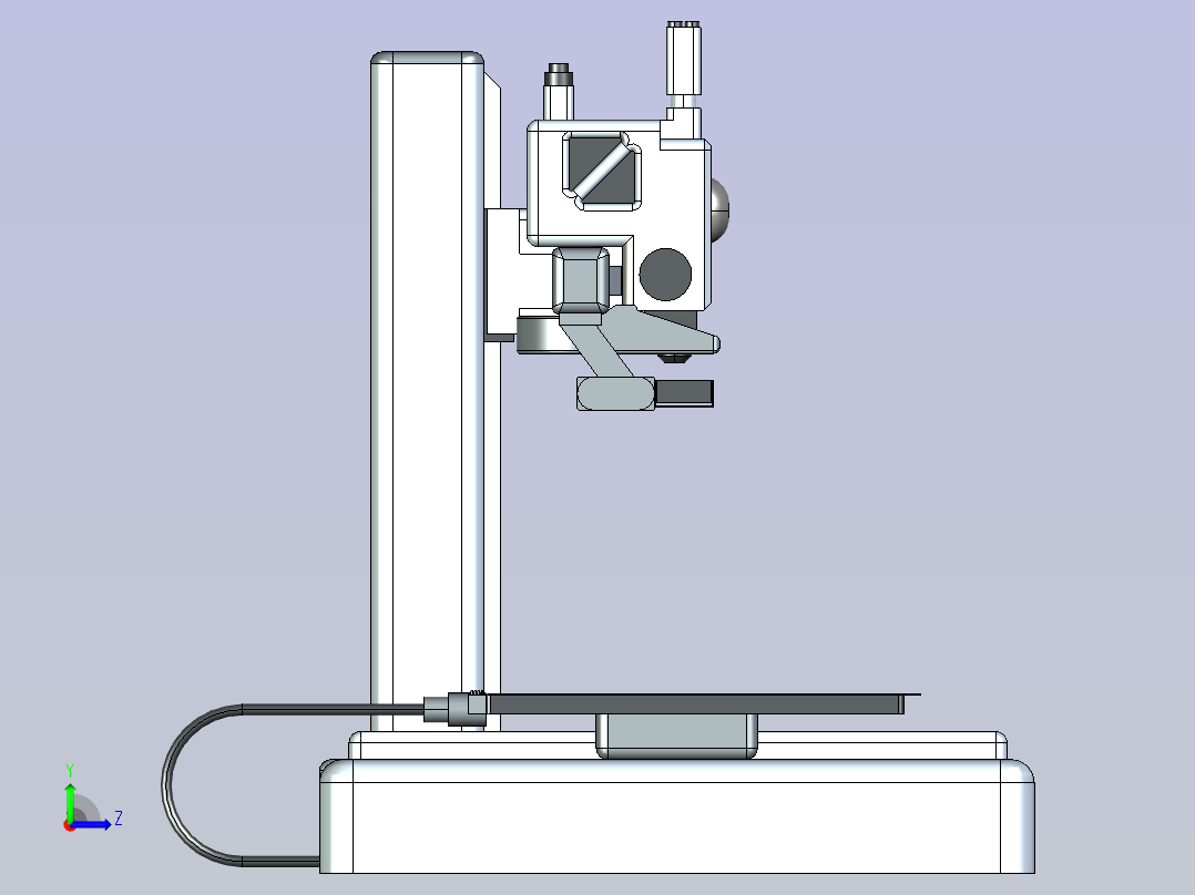 激光打标机   UG STEP左视图