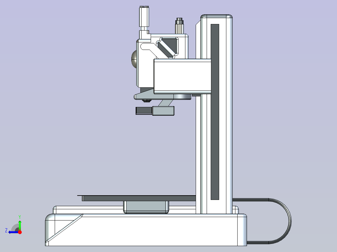 激光打标机   UG STEP右视图