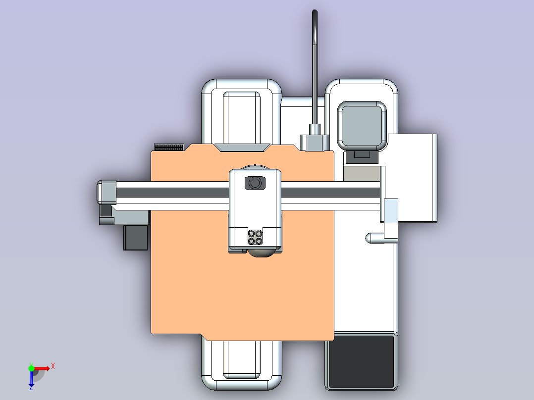 激光打标机   UG STEP俯视图