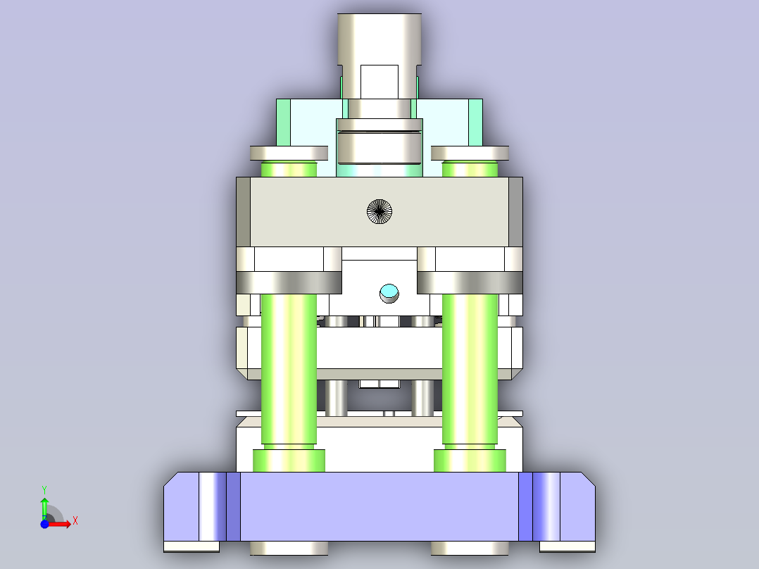 雨刮片冲缺口模具前视图