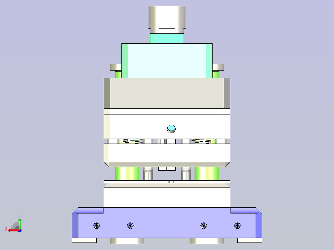 雨刮片冲缺口模具后视图