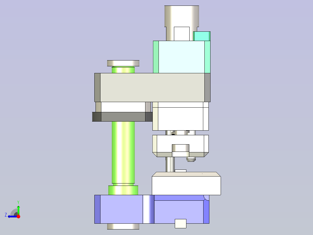 雨刮片冲缺口模具右视图