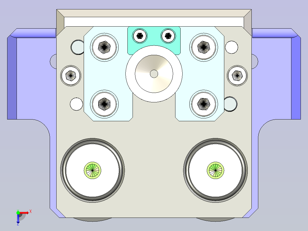 雨刮片冲缺口模具俯视图