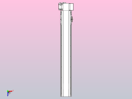 皮带直线轴半封闭可选导轨TPA-HNB-105D-90-L600-LP-Y-P20-N3俯视缩略图
