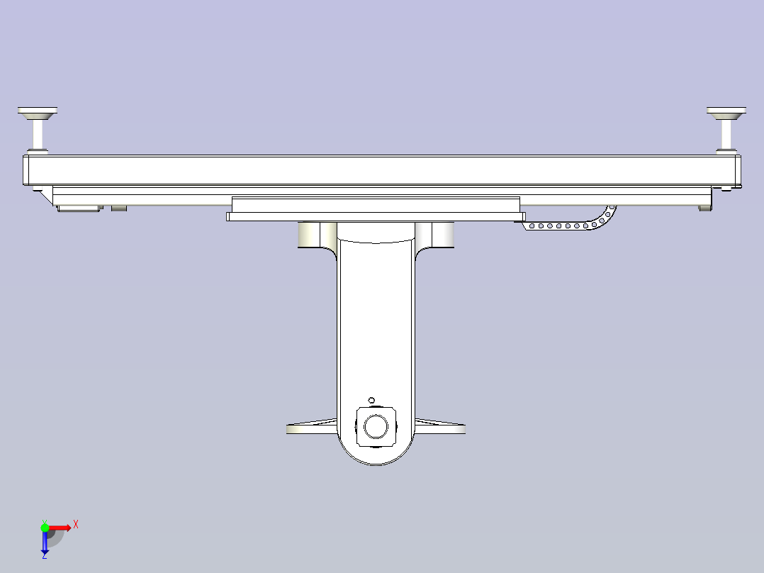 3轴转台3D数模俯视图