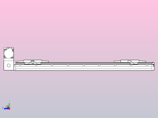 皮带直线轴双滑块型TPA-GCBS-120-P70-L200-LU-M20-N3右视缩略图