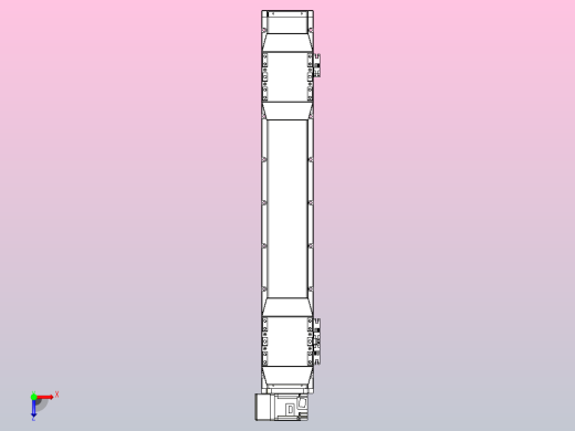 皮带直线轴双滑块型TPA-GCBS-120-P70-L200-LU-M20-N3俯视缩略图