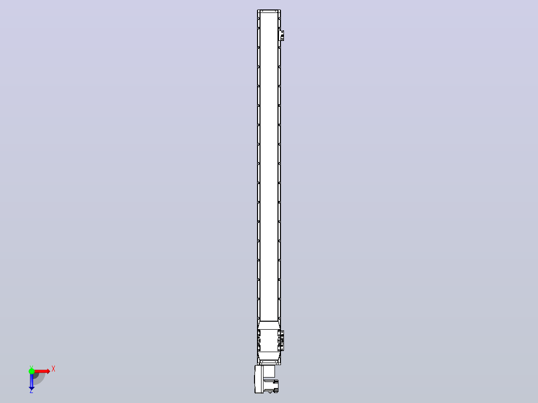 机器人皮带驱动直线轴TPA-GCB-120-P70-L1550-QL-M20-N3俯视图