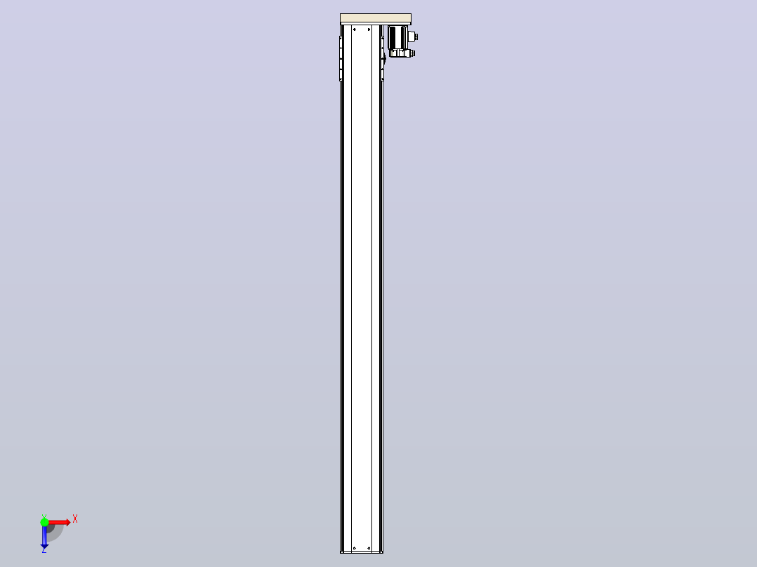 日规模组半封闭丝杆TPA-HNR-220D-3210C-L2350-ML-Y-P1K-N3俯视图