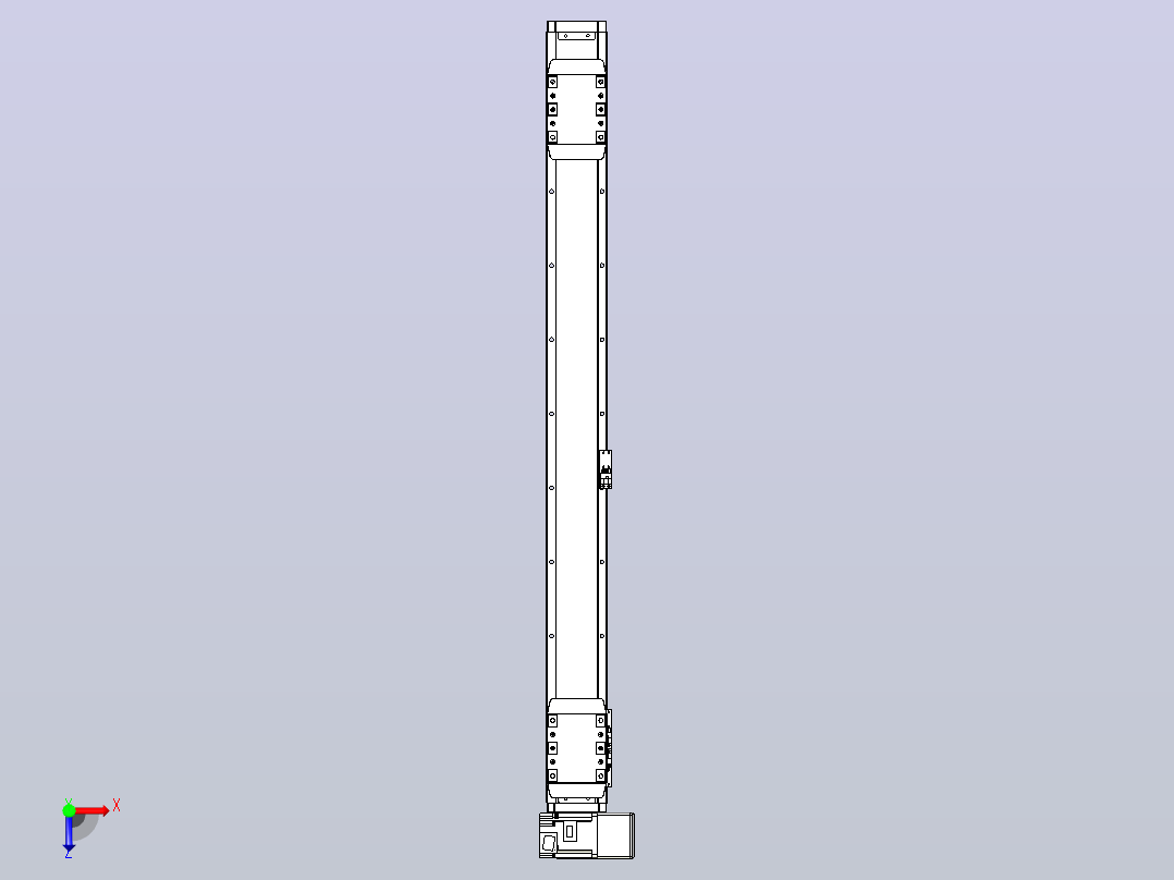 皮带直线轴双滑块型TPA-GCBS-80-P60-L350-RU-M20-N3俯视图