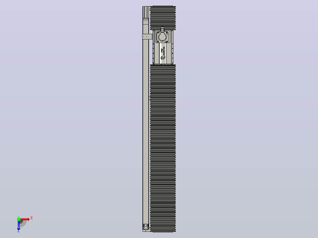 TM22F-L3-1600-BC-T1000W-A2-MB-3M齿轮齿条TM22F俯视图