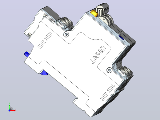 NXBLE-32&amp;2P剩余电流动作断路器三维模型202308前视缩略图