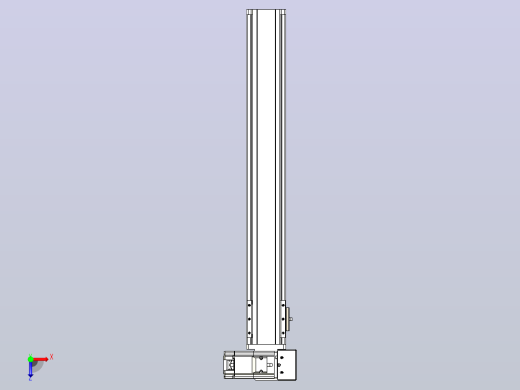 皮带直线轴半封闭可选导轨TPA-HNB-85S-90-L550-RU-C-P20-N3俯视缩略图