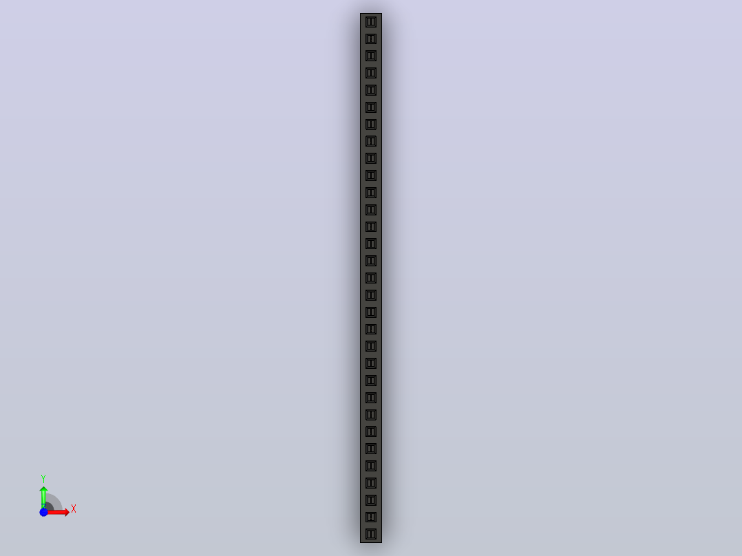 母针头Female_Header_1x31_P2.0_H4.3_straight.step前视图