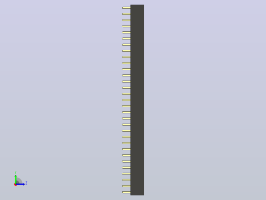 母针头Female_Header_1x31_P2.0_H4.3_straight.step左视缩略图