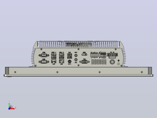P19RF-700工业平板电脑 ABOX-700系列前视缩略图