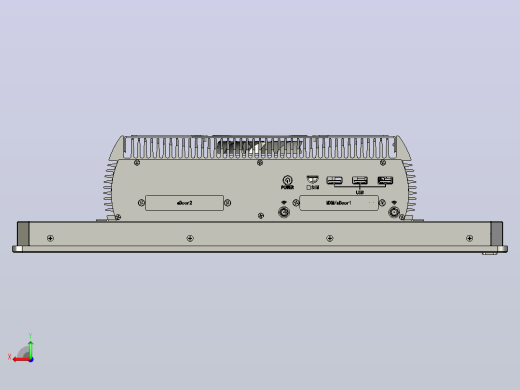 P19RF-700工业平板电脑 ABOX-700系列后视缩略图