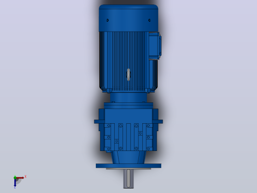 RF37法兰轴伸式安装斜齿轮减速机RF37-Y0.37-4P-71-M1-0°-Φ160俯视缩略图