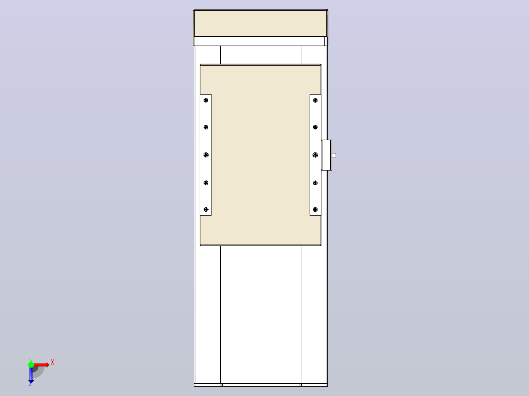 滚珠丝杠直线轴带导轨全封闭TPA-HCR-220D-3210C-L200-MP-Y-P1K-N3俯视图