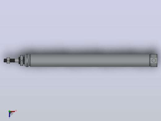 PBSA系列笔型气缸小金井型[PBSA16X60-A]俯视缩略图