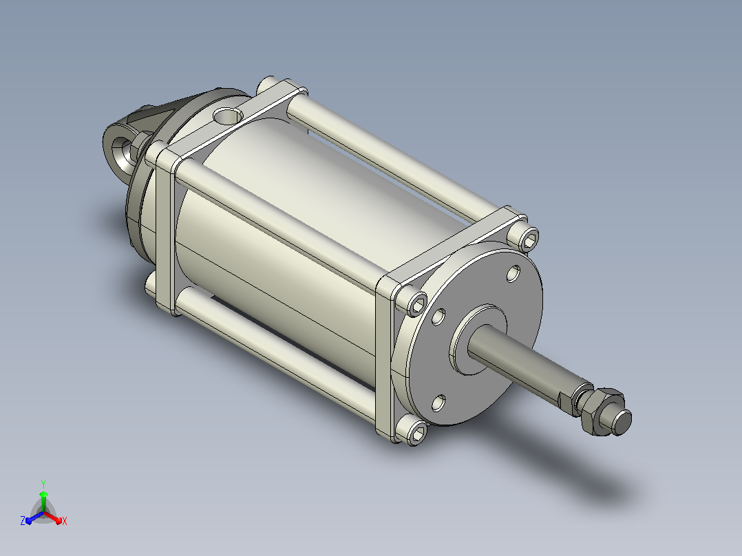 低摩擦气缸正等轴测图