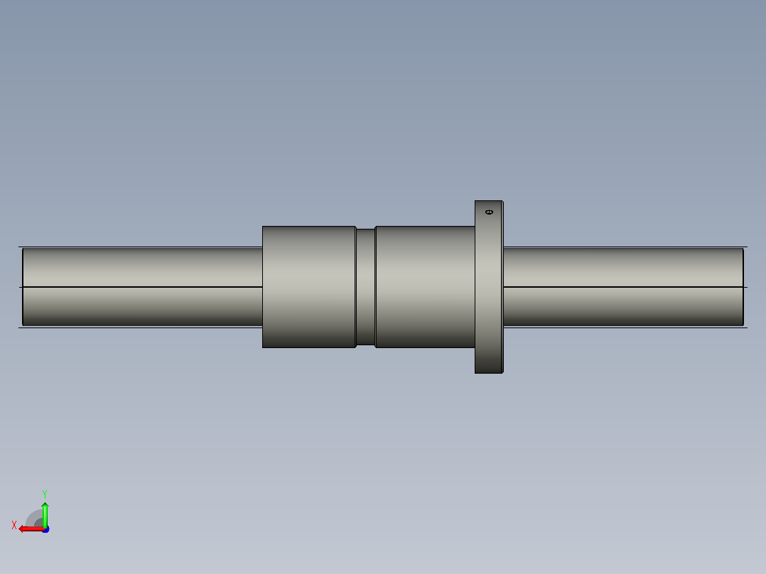 DKFZD6310-6滚珠丝杆3D模型后视图
