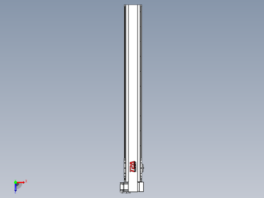 皮带直线轴半封闭可选导轨TPA-HNB-120D-110-L950-RP-Y-P40-N3俯视缩略图