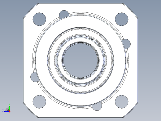 FK25滚珠花健、支撑座、滚珠丝杠、交叉导轨、直线模组.IGS右视缩略图