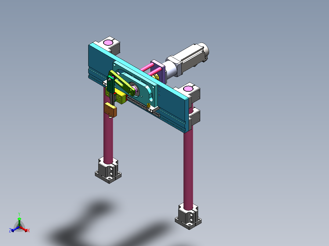 PPU搬运模组sw17可编辑正等轴测图