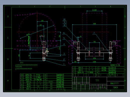 发电厂用弹簧清扫器CAD图免费下载