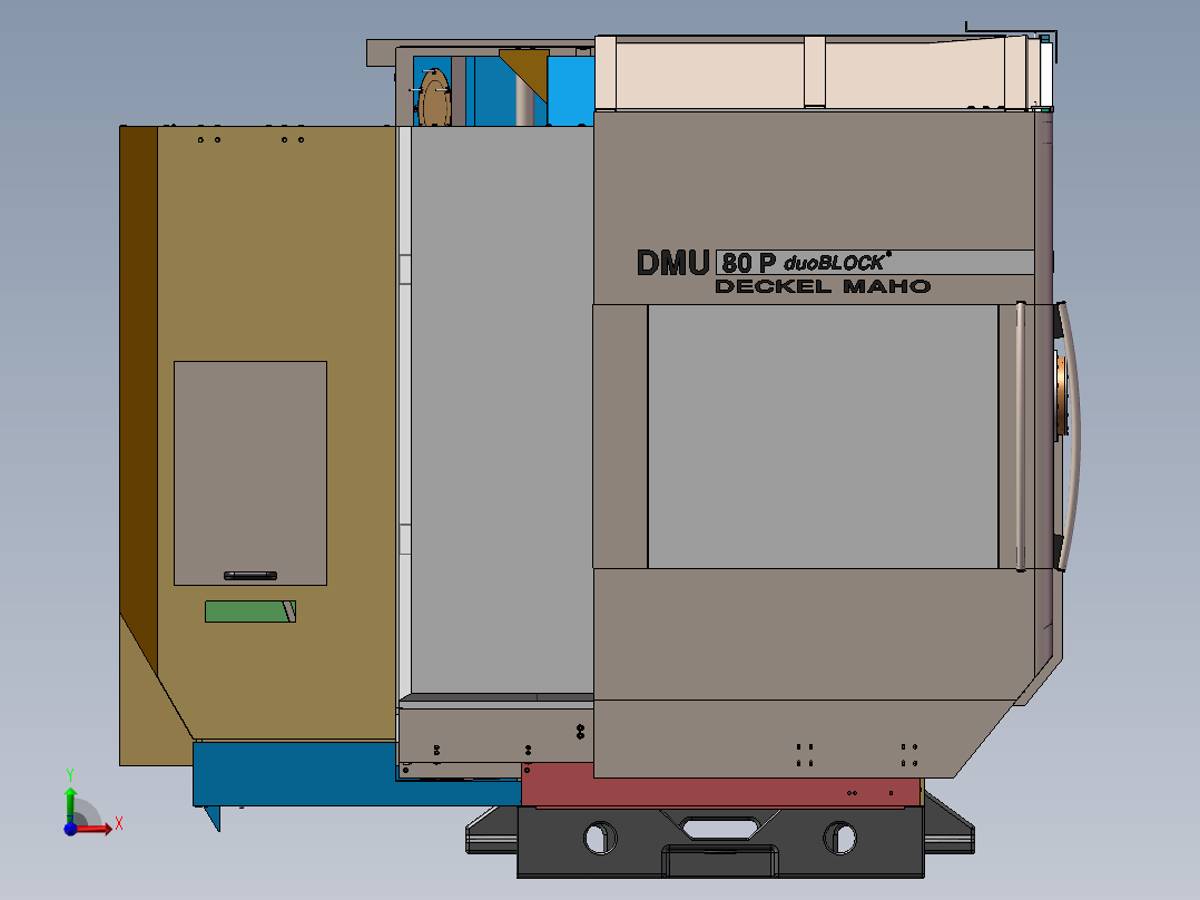 德玛吉机床前视图