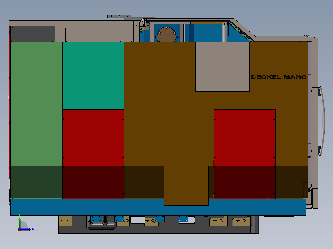 德玛吉机床左视图