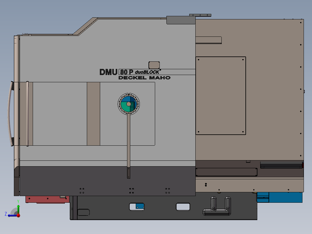 德玛吉机床右视图