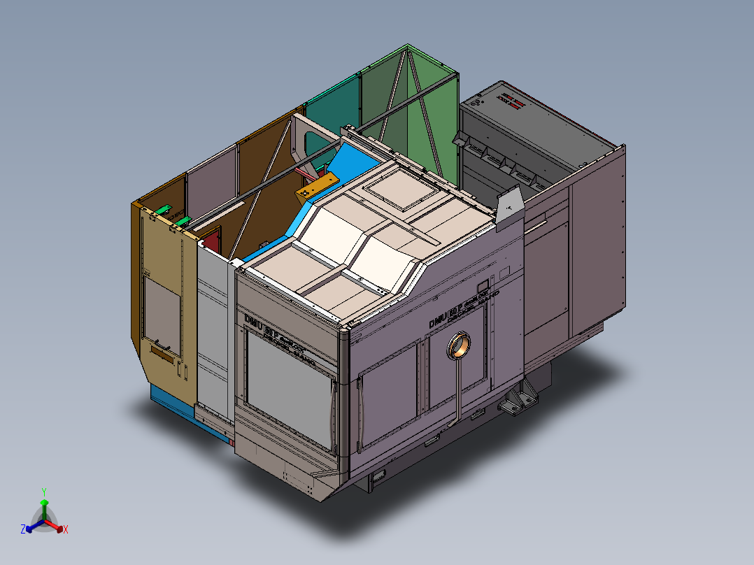 德玛吉机床正等轴测图