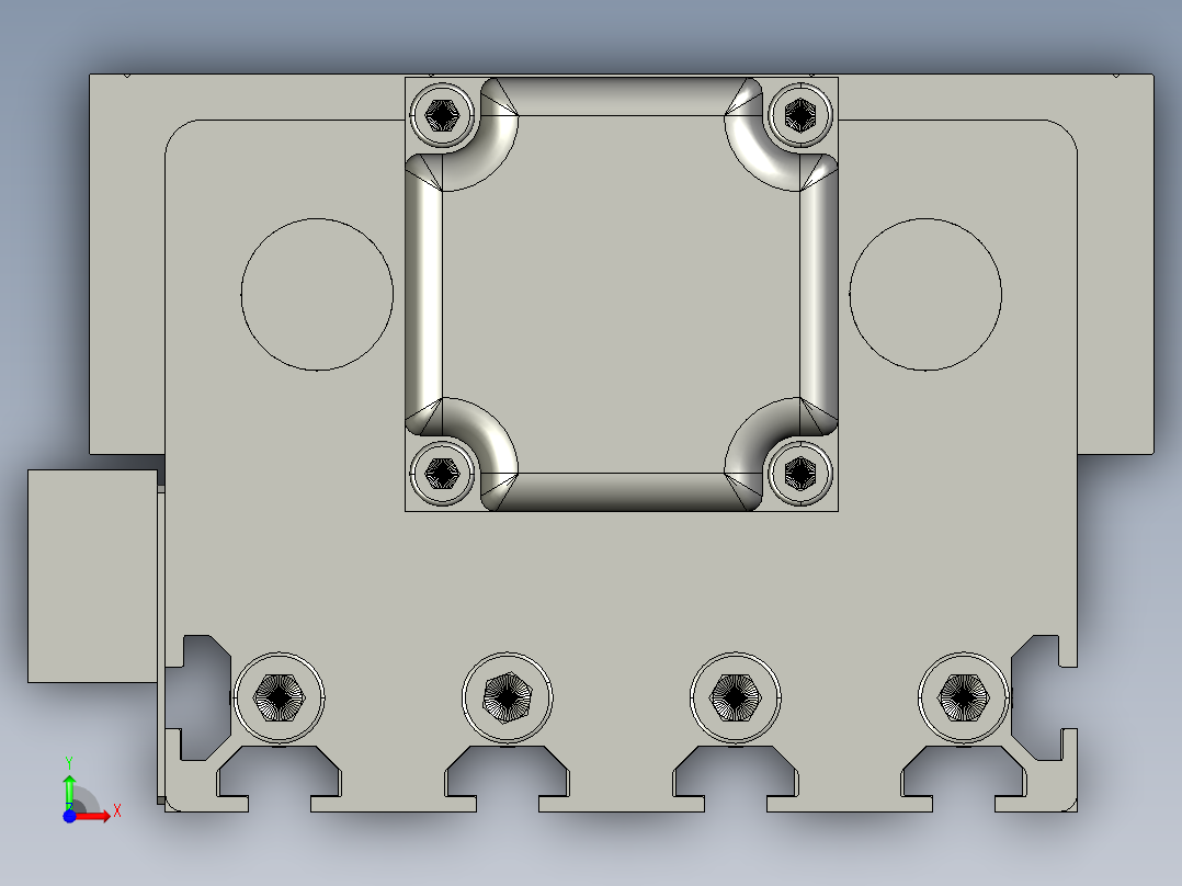 JD120G-K 滚珠丝杆模组前视图