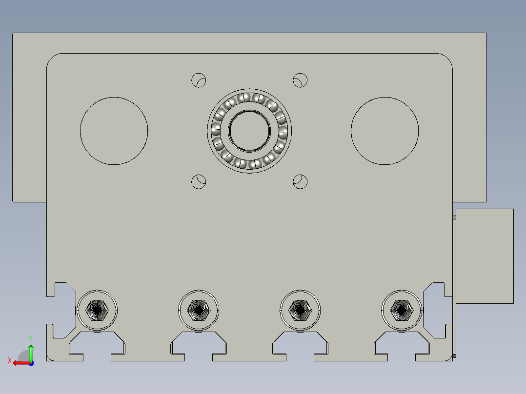 JD120G-K 滚珠丝杆模组后视图