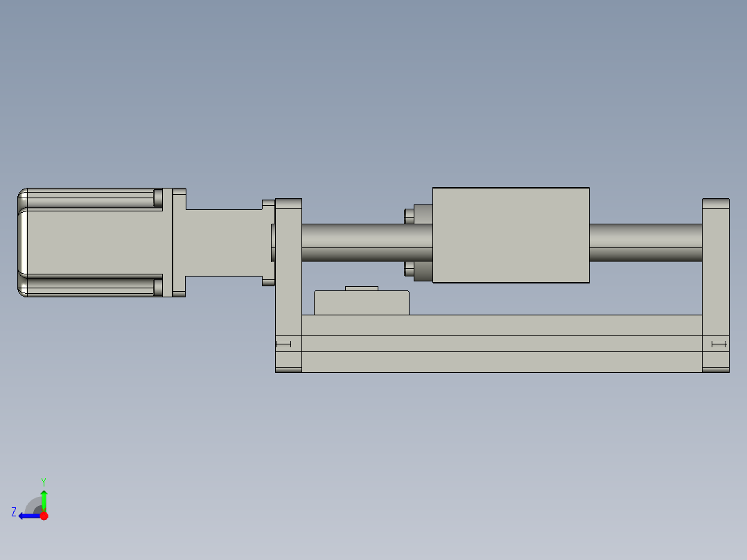 JD120G-K 滚珠丝杆模组右视图