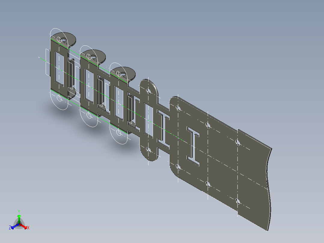 支架级进模（CAD图+UG三维）