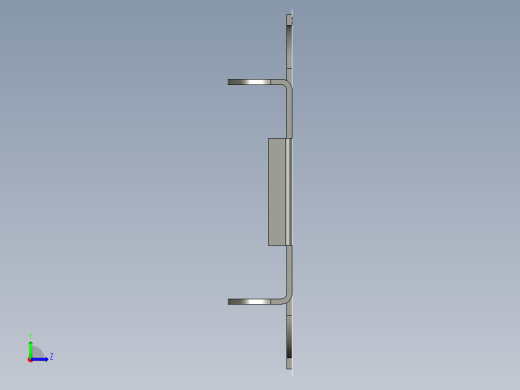 支架级进模（CAD图+UG三维）左视缩略图