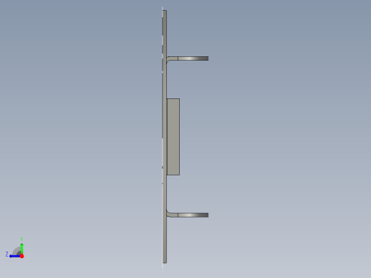 支架级进模（CAD图+UG三维）右视缩略图