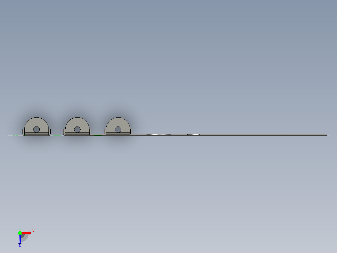 支架级进模（CAD图+UG三维）俯视图