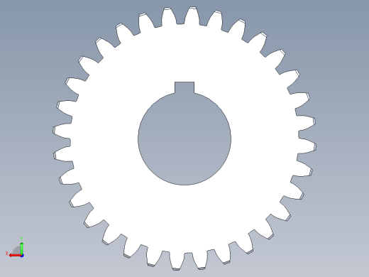 正齿轮压力角20 -64dp-20pa-32t spur gear后视缩略图