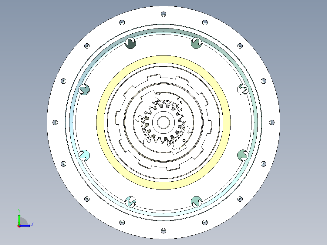 SW_行星减速器左视图
