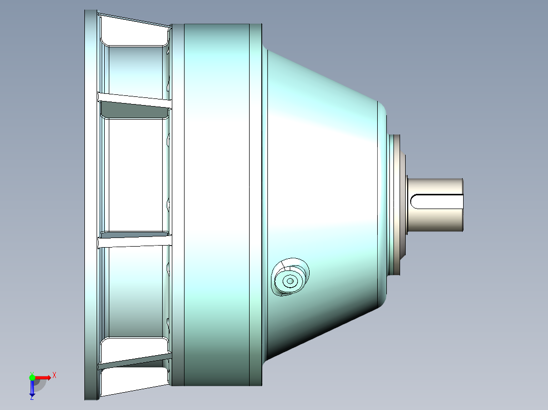 SW_行星减速器俯视图