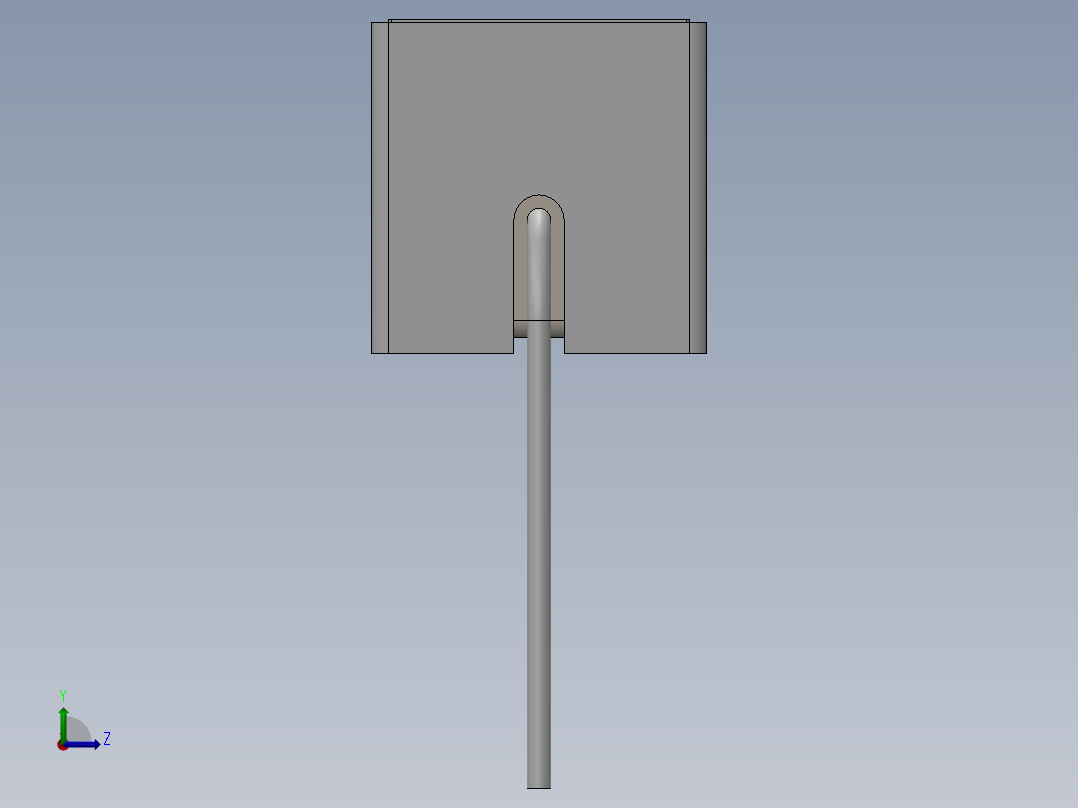 电容器 二极管 电阻器-Resistor 1 Ohm 10 Watt左视图