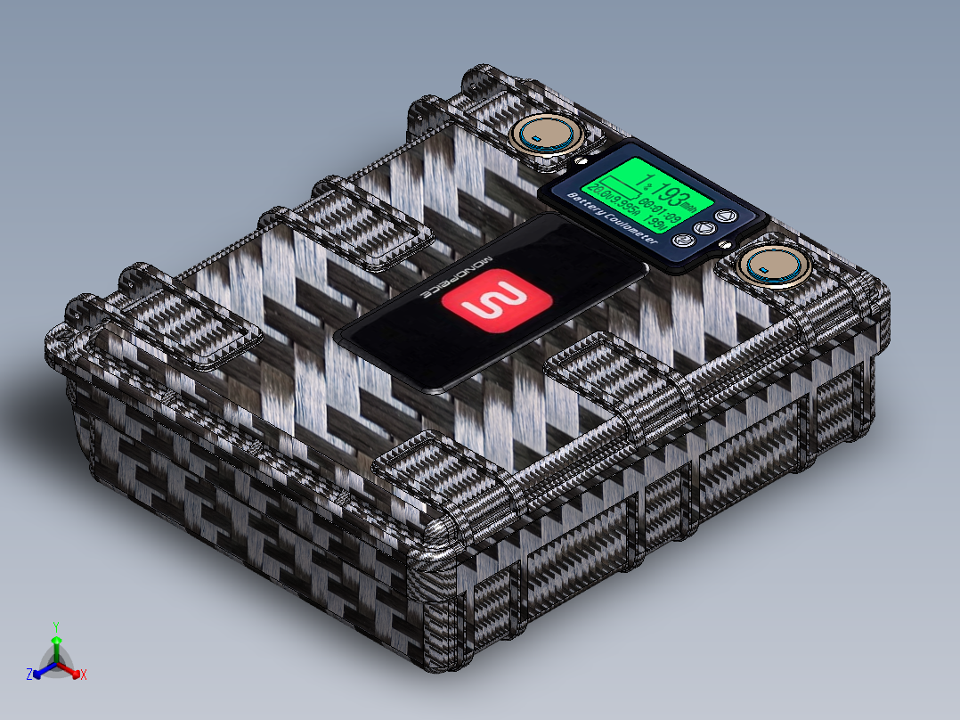 电池包正等轴测图