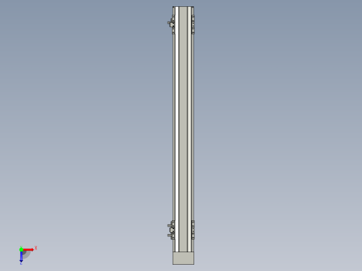 直线模组LHA6-S650-D-200W(16丝杆)设计图纸俯视缩略图